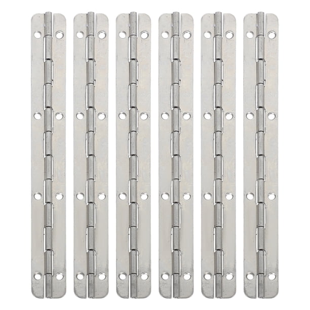 6 bisagras de metal para joyero, herramientas para joyero, bisagras de piano para gabinetes, cajas y manualidades.