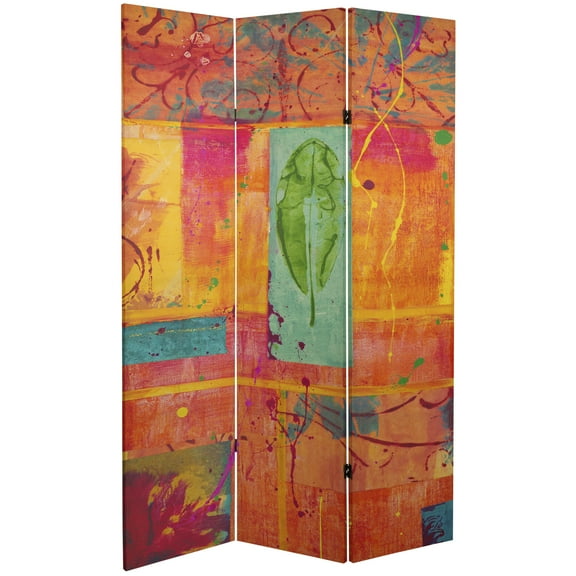 6 ft. Tall Double Sided Tangerine Dream Canvas Print Screen Room Divider