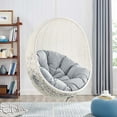 thumbnail image 5 of Swing Lounge Chair, Sunbrella, White Grey Gray, Modern Contemporary Urban Design, Outdoor Patio Balcony Cafe Bistro Garden Furniture Hotel Hospitality, 5 of 8