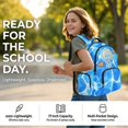 thumbnail image 6 of Tutolipy Abstract Print Children's Backpack for Teens Girls, Lightweight Bookbag High School Kindergarten Middle School with Large Capacity Adjustable Straps, 6 of 7