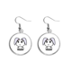 thumbnail image 1 of Lindo adhesivo. Pendientes pendientes de plata colgantes joyas señora Unbranded M, 1 of 3