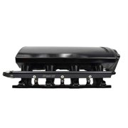 Fi Tech FIT70064 EFI Black Anodized Short Multi-Port Intake Manifold with Rails