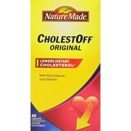 CholestOff 60 Caplets Pack of 1 by, Nature Made CholestOff 60 Caplets Lowers cholesterol naturally and may reduce the risk of heart disease Combine with.., By Nature (Best Way To Lower Triglycerides Naturally)