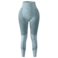 thumbnail image 4 of felwors Women's Scrunch Butt Leggings - High Waist Tummy Control Yoga Pants - Seamless Soft Workout Tights for Women (Blue, M), 4 of 4