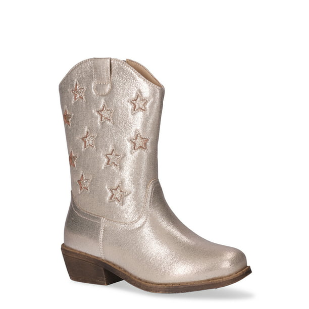 Nicole Miller Little & Big Girls Star Studded Zip Up Cowboy Boots, Size ...