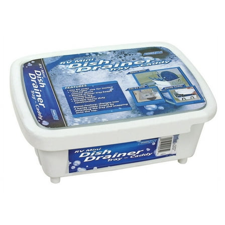 Mini Dish Drainer & Tray, White (Eng/Fr)