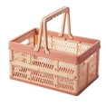 thumbnail image 1 of Dsscvnef Foldable Plastic With Handle Collapsible Crates for Organizing Folding Car Storage Crate Grocery Shopping and Picnic Stackable Storage for Kitchen Living R, 1 of 4