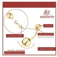 thumbnail image 2 of Belly Button Rings 14k Yellow Gold Navel Rings Barbell Stud Body Piercing, 2 of 5