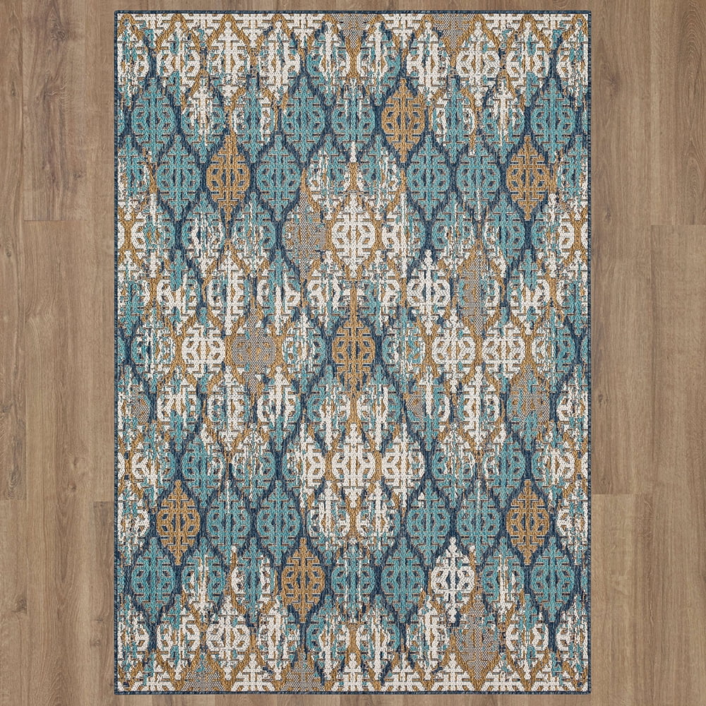 Mohawk Home Ronda Outdoor Area Rug, Blue, 10' x 13'