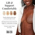 thumbnail image 6 of Positively BRA+ZEN Reusable 100% Silicone Breast Stick-on Adhesive Nipple Cover Pasties with Lift Tab, 6 of 6