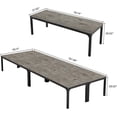 thumbnail image 3 of Tribesigns 6.5FT Conference Table, 78.7 Inche Rectangle Meeting Seminar Table for 6-8 People (Only Table) (4,Gray+Black), 3 of 5