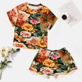 thumbnail image 4 of Leopard Print Pattern Pajama Set for Women 2 Piece Sleepwear Loungewear Short Sleeve, 4 of 7
