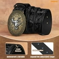 thumbnail image 6 of WHIPPY Men Western Cowboy Leather Belt Women Cowgirl Embossed Leather Belt for Jeans, 6 of 6