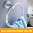 thumbnail image 3 of Space Aluminum Towel Ring Hand Towel Hanging Ring All-In-One Space Aluminum Matte Towel Ring, 3 of 6