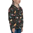thumbnail image 3 of Balery Cute Rabbit And Flower Pattern Boys Hoodie, Youth Pullover Hooded Sweatshirt, Kangaroo Pocket Hoodie for Kids Girls -Small, 3 of 6
