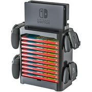 Skywin Game Storage Tower for Nintendo Switch - Game Disk Rack and Controller Organizer Compatible with Nintendo Switch and Accessories