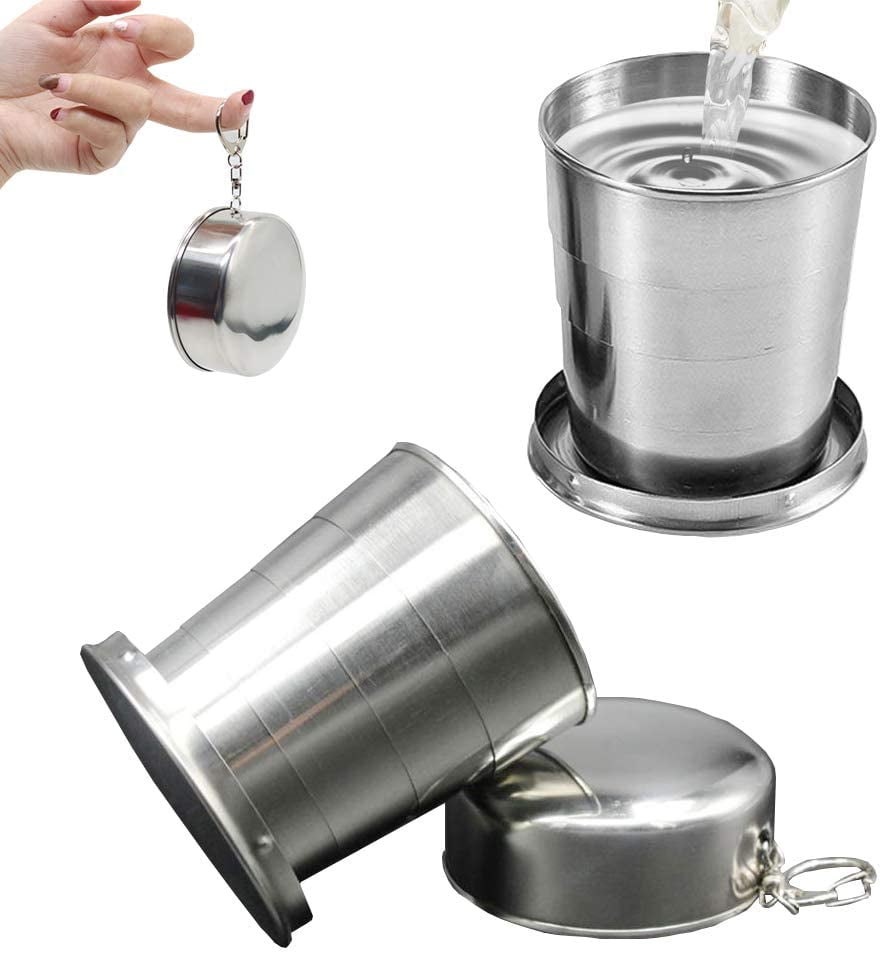 Portable Telescopic Collapsible For Outdoor Travel Hiking Camping Cup Mug