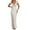 E-Beige275, variant on Hifoo Women's Elegant Satin V-Neck Backless Midi Dress With Detail For Party Evening Gown Summer Casual Dress Fashionable Dresses Solid Color