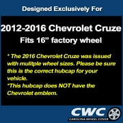 Carolina Wheel Cover Premium Replica 16 Hubcap for Chevrolet Cruze 2012-2016 - Replacement (single hubcap)