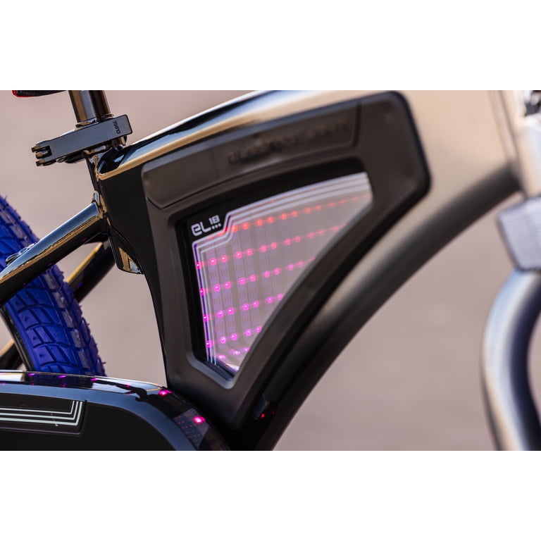 Huffy Electro-Light Kids Bicycle - LED Lights - Grey/Purple