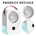 thumbnail image 1 of Ventilador de nebulización de escritorio 2000mAh Ventilador humidificador portátil de 4 velocidades para acampar al aire libre Likrtyny Libre de BPA, 1 of 9