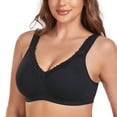 thumbnail image 3 of Women's Cotton Bra Seamless Unlined Plus Size Comfort Full Coverage Bra 46I, 3 of 6