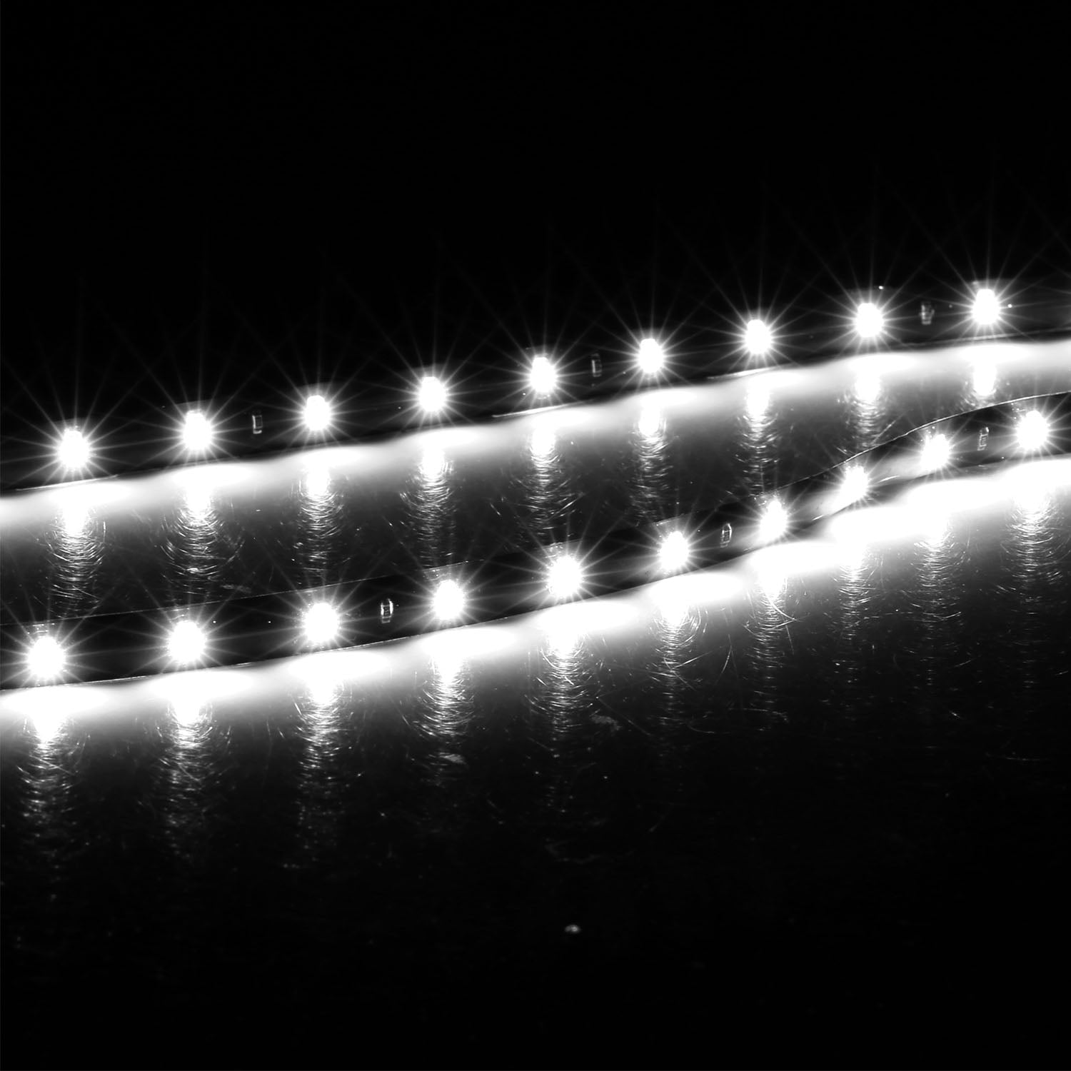 Geeon 8-Pack 8 Blue Motorcycle LED Strip Light 12V Waterproof IP68 for Interior Exterior Automotive Car Trucks Boats Trailer