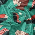 thumbnail image 5 of Ambesonne Umbrella Valance Pack of 2, Rainy Pop Art Polka Dots, 42"X18", Almond Green Multicolor, 5 of 5