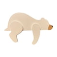 thumbnail image 3 of Escultura de oso para esquina de puerta, adorable adorno para guardería, estatua de oso para estante blanco, 3 of 9
