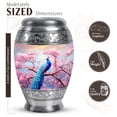 thumbnail image 2 of JAGASY Peacock Urn for Ashes Adult Male & Female, Pink Urns for Human Ashes keepsake, Cherry Blossom Tree & Flowers Decorative Urns for Parents, Small Cremation Urn for Mom & Dad, (3 Inch), 2 of 7