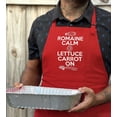 thumbnail image 4 of ThisWear Romaine Calm Lettuce Carrot On Funny Apron for Kitchen Cooking Two Pocket Apron for Women and Men Red, 4 of 7