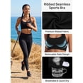 thumbnail image 6 of MINTREUS Racerback Sports Bras for Women - Padded Seamless Support Bra for Yoga Gym Workout Fitness, 6 of 8