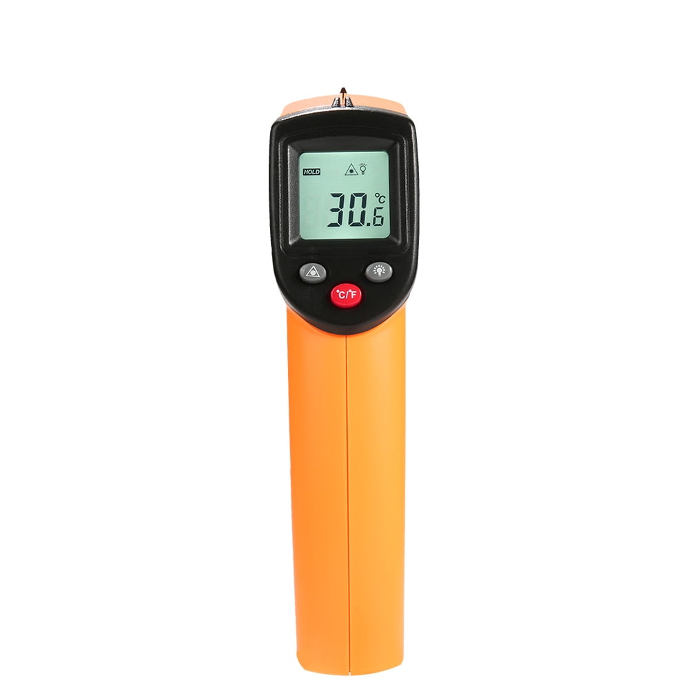 Jinsinto Temperature Gun Non-contact Digital Laser Infrared Ir Thermometer -58°f to 716°f (-50 ~ 380℃) Instant-read Handheld,battery Included English neutral (NO LOGO)