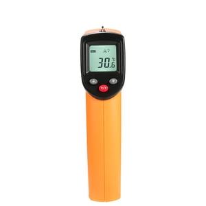 Jinsinto Temperature Gun Non-contact Digital Laser Infrared Ir Thermometer -58°f to 716°f (-50 ~ 380℃) Instant-read Handheld,battery Included English neutral (NO LOGO)