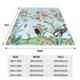 thumbnail image 3 of Fotbe Chinoiserie Floral Palm Tree Manta de Franela Acolchonada con Estampado, Súper Suave y Esponjosa, Extra Grande para Sofá, Cama, Uso Todo el Año-80"x60", 3 of 7