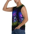 thumbnail image 3 of Disketp Butterfly Purple Bottle Flower Sleeveless Tshirts For Men, Muscle Shirts For Men Dry Fit Tank Top-Medium, 3 of 8
