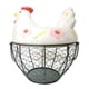 thumbnail image 1 of Cesta para huevos de gallina, suministros de cocina, soporte decorativo de alambre de metal para huevos de gallina florete, 1 of 9
