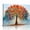 B, variant on XaaKee Canvas Wall Art Prints Pastel Rainbow Canopy Abstract Botanical Textured Tree Art Painting Inner Framed 18*12Inch