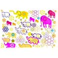 thumbnail image 1 of BOSDECO Seamless Pattern Of Cute Cartoon Elephants Pillow Case 20x30 inches Two Sides Print, 1 of 1