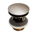 thumbnail image 4 of Westbrass Integrated Overflow Coarse Thread Tip-Toe Drain with PVC Adapter, Satin Nickel, 4 of 8
