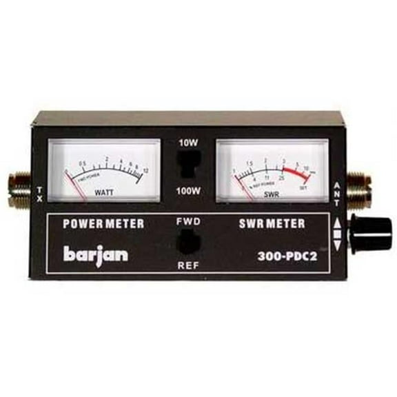 Astatic 2-1/2'' x 4-3/4'' x 2-1/2'' 100 Watt Power and SWR Meter