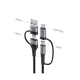 thumbnail image 2 of Cable de carga 4 en 1 Havit USB-A/C a USB-C/Lightning 1m Negro, 2 of 4