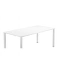 thumbnail image 4 of Pangea Home Miami Moderne Cadre en Aluminium Patio Table à Manger en Blanc, 4 of 5