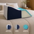 thumbnail image 2 of Almohada Soporte para Elevación de Piernas Snow DR JOOHN (Memory Gel) 61x43x28cm DR JOOHN Snow, 2 of 5