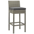 thumbnail image 1 of Modway 30" Conduit 30 Conduit Outdoor Patio Furniture Bar Stool, Light Gray, 1 of 3
