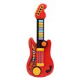 thumbnail image 1 of Kids Guitar Toy, Foldable Exercise Grasping Skill Activate Interest Improve Recognition Ability Plastic Electric Guitar Toy  For Home Red,Blue, 1 of 8
