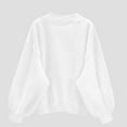thumbnail image 2 of UTSJKR Womens Casual Sweatshirts Classic Solid Patchwork V Neck Blouses Loose Pullover Athletic Workout Tops Drop Shoulder Long Sleeve Sweatshirts 2024 Fashion White L, 2 of 6