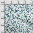 thumbnail image 2 of oneOone Rayonne Tissu Blanc Jacobée Robe Florale Tissu Tissu Imprimé par la Cour 56 Pouces de Large, 2 of 4