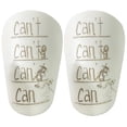 thumbnail image 1 of Mini Espinilleras Protectoras Likrtyny para Fútbol Niñas 10x6cm Blanco, 1 of 9