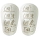 thumbnail image 1 of Mini espinilleras protectoras para piernas de fútbol para niños y niñas (10x6cm blanco), 1 of 7